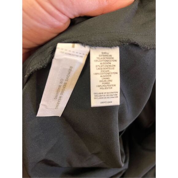 Loft Black Eyelet & Cut Out Lace Skirt sz 6 EUC - Picture 6 of 6